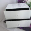 Glass Double Drawer Angel Wings Jewellery Box